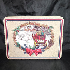 Vintage Wolfgang Candy Tin Home For The Holidays Sweet Santa Selection picture