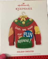 NIB 2013 Hallmark Keepsake Holiday Sweater Ornament picture