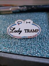 Quite Rare Gently Pre-Ow Disney Lady&theTramp Double Collars NameBadgePin LE250 picture