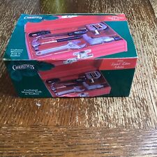 1998 Limited Edition Red Metal Craftsman Mini Tool Box Christmas Ornaments picture