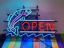 Amy Open Jumping Fish Neon Light Sign 32