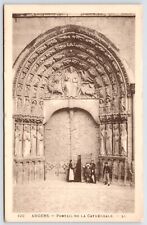 Postcard Angers Portail de la Cathedrale L.L. France Unposted picture