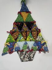Handmade Quilted hanging Christmas Tree, 23 inch long picture
