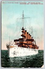 Postcard US Protected Cruiser Milwaukee 1909 S130 picture
