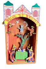Halloween Folk art Night of the Witches Mechanical Diorama Noche De Brujas Alter picture