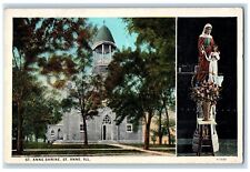 c1960s St. Anne Shrine First Pilgrimage Exterior St. Anne Illinois IL Postcard picture