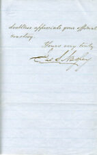 JAMES SCOTT NEGLEY - MANUSCRIPT LETTER SIGNED 06/03/1872 picture