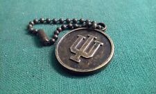 Vintage Indiana University Trident Symbol & Seal Metal Pendant Charm IU Hoosiers picture