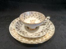 Vtg Winterling Roslau Bavaria Porcelain White Gold Trio – Tea Cup Saucer Plate picture