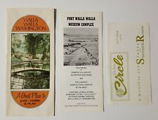 Vintage 1968 Walla Walla Washington Travel Brochures picture
