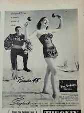 1948 womens  Shepherd Sea Goddess swimsuit Rumba 48 vintage fashion ad picture