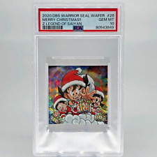 Dragonball PSA 10 Son Goku W17-26 SEC Christmas Wafer Sticker Holo Japanese [10] picture