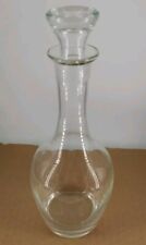 Elegant Vintage Mid Century Clear Glass Wine Decanter With Stopper 11