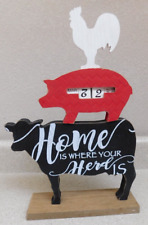 Industrial Farmhouse Animal Calender Home Is Where Your Herd Is 17