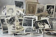 Vintage Found Photo Lot 200+ Black And White Photos 1930s-1960s Family Snapshots picture