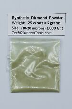 Diamond Micron Powder 1.000 Grit Mesh (10-16 Micron), Weight = 25 Carat = 5 Gram picture