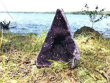 EXTRA EXTRA LARGE POLISHED Amethyst Druze Crystal Cluster With Cut Base Specimen picture