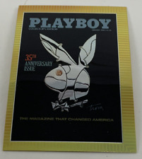 Playboy Chromium Cover Card - 18/18 - 35th Anniversary Issue- JAN 1989 - #289 picture