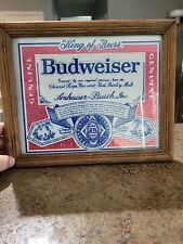 Budweiser Framed Sign Vintage 8x10 picture