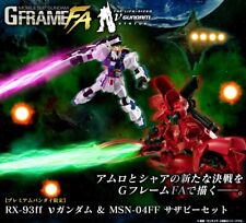 Mobile Suit Gundam G Frame FA RX-93ff Nu Gundam & MSN-04FF Sazabi Set picture