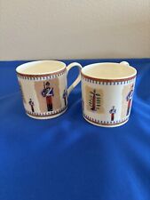 Wedgewood Bone China Toy Collage Soldier Mugs 1996 Made in England qty 2 picture