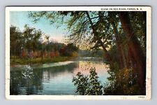 Fargo ND-North Dakota, Scenic Red River Views, Antique Souvenir Vintage Postcard picture