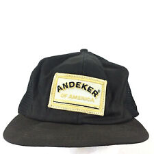 Vtg Andeker Patch Cap K-Products Beer Logo Mesh Snap Back Trucker Baseball Hat picture