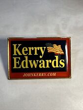 Kerry Edwards Pin Back A Stronger America www.johnkerry.com