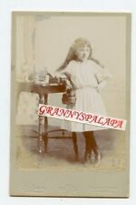 Cabinet Photo - Racine, Wisconsin - Little Girl, Long Hair Holding Basket picture