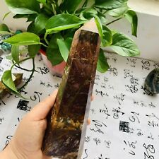 1.89LB   Natural crystal red turquoise Crystal Stone Point Tower Obelisk Healing picture