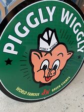 Vintage Style Piggly Wiggly S&H Green Stamps Metal Heavy Steel Quality Sign picture