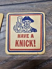 Vintage Knickerbocker Have KNICK Beer Coaster Set Of 2 picture