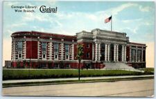 Postcard - Carnegie Library, West Branch - Cleveland, Ohio picture