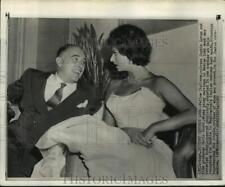 1957 Press Photo Actress Sophia Loren and film producer Carlo Ponti, Washington picture