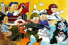 1939 WW2 CHINA JAPAN TAIWAN COMMUNIST USA AMERICA WAR CHILDREN BOY GIRL Postcard picture