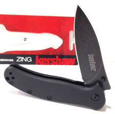 KERSHAW KS1730 Black ZING Spring Open Assisted Tactical Folding Pocket Knife EDC picture