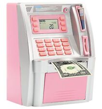 Personal ATM Cash Coin Money Savings Piggy Bank Pink Machine picture