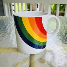 Vintage 1980’s FTD Rainbow Mug, Pride, LGBTQ, Stranger Things, Preowned picture