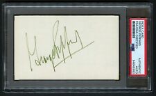 George Peppard signed autograph auto Vintage 3x5 Breakfast at Tiffany's PSA Slab picture