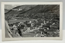 Vintage RPPC Real Picture Postcard Trail B.C. City Scene Undivided Back Canada picture