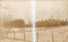 WEST LEBANON Indiana postcard RPPC Warren County Hamar's Tile factory industry picture