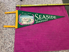 Rare VINTAGE SEASIDE OR Oregon SOUVENIR Pennant THE TURN AROUND - Fast Shipper picture