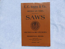1898 E.C. ATKINS & Co. of Indianapolis, Indiana Tool Catalog - Saws of all types picture