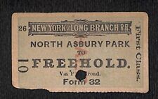 New York & Long Branch Railroad 1896 North Asbury Park to Freehold #10 picture