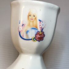 Barbie Theme Ceramic Egg Cup 6.5cm tall  - Barbie collectable picture