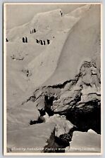 Kakabeka Falls Waterfall Winter Ontario Canada Snow Mountain Vintage Postcard picture