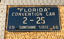 1966 Florida License Plate ALPCA Garage Decor Convention Car 2-25 picture