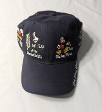 Vintage Walt Disney World Navy Blue Mickey Mouse Through The Years Hat New W/Tag picture