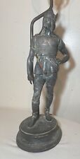 antique realistic figural Celtic warrior knight with dagger electric table lamp picture