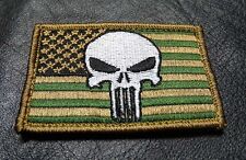 2 PC USA FLAG  EMBROIDERED HOOK LOOP PATCH  picture